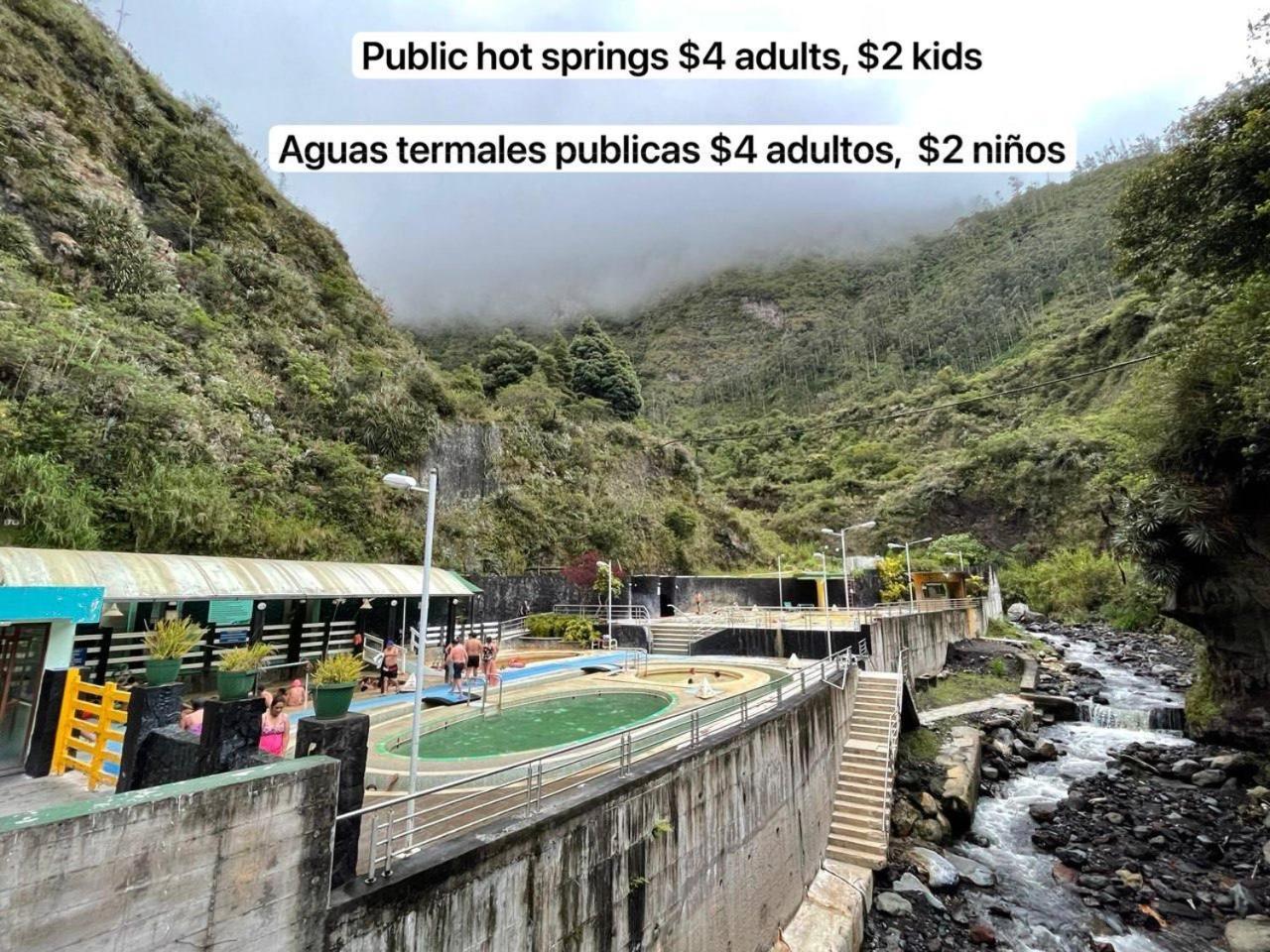 Mountain Chalet - Tungurahua Hot Springs/Aguas Termales Baños Екстериор снимка